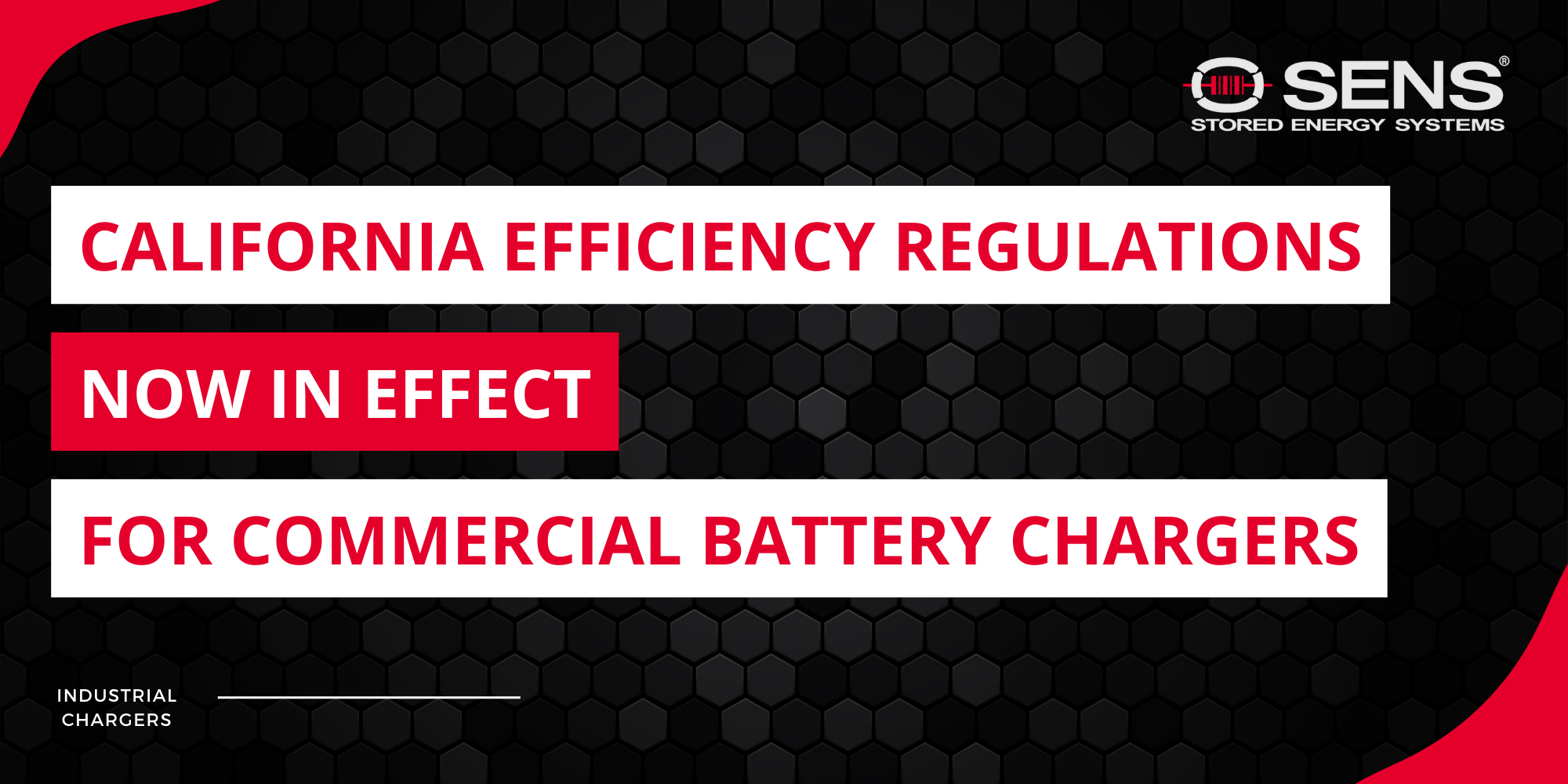 Navigating CA Efficiency Standards for Commercial Battery Chargers | SENS