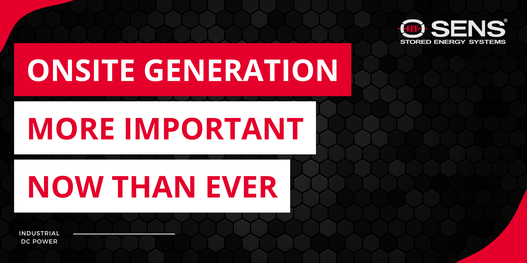 Why Onsite Generation is Critical Now More Than Ever | SENS